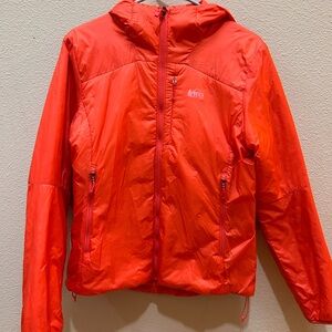 REI Women's Puffer Jacket - Bright Reddish Orange